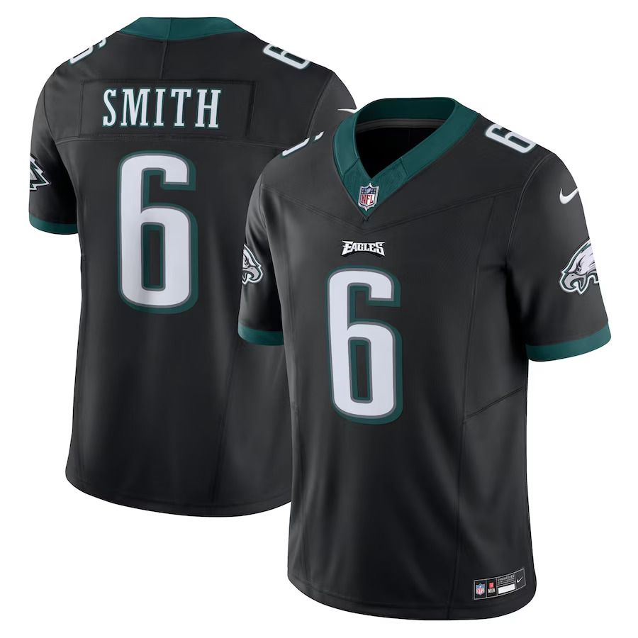 Men Philadelphia Eagles #6 DeVonta Smith Nike Black Vapor F.U.S.E. Limited NFL Jersey->philadelphia eagles->NFL Jersey